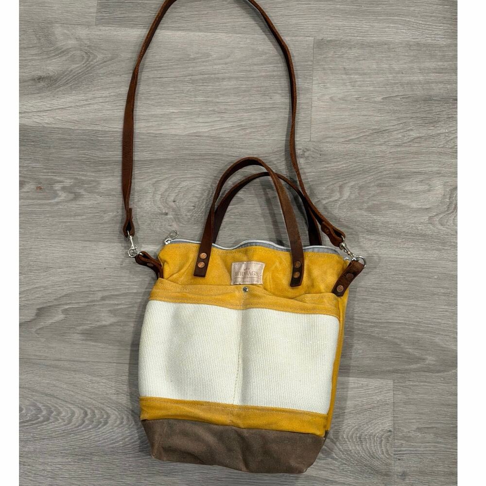 Burn Bag handcrafted tote bag made from repurposed fire hose